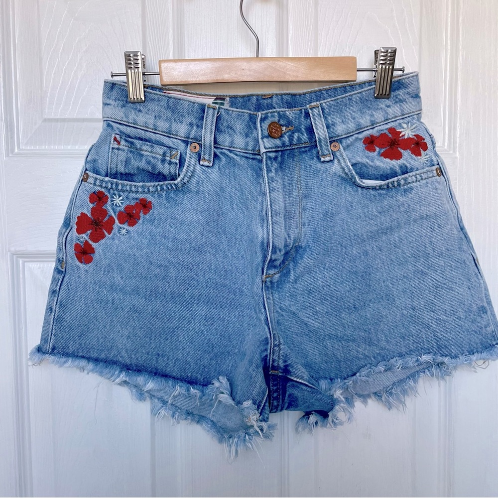 Marine Layer Embroidered Denim Short